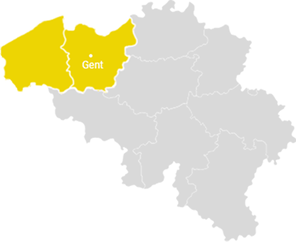 Actief in Oost en West-Vlaanderen